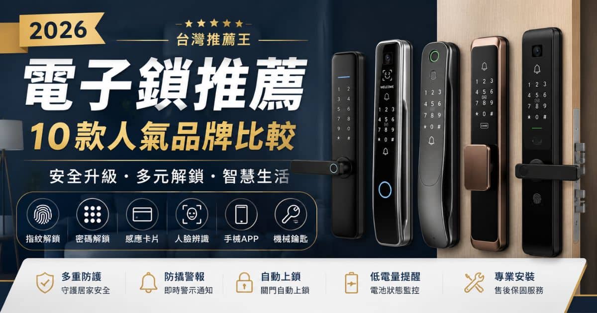 2026電子鎖推薦｜10款人氣品牌比較 1